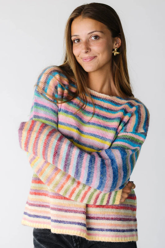 Cozy Striped Knit Sweater